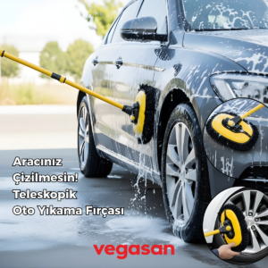 Teleskopik Saplı Mikrofiber Oto Yıkama Mopu (Aracınız Çizilmesin)