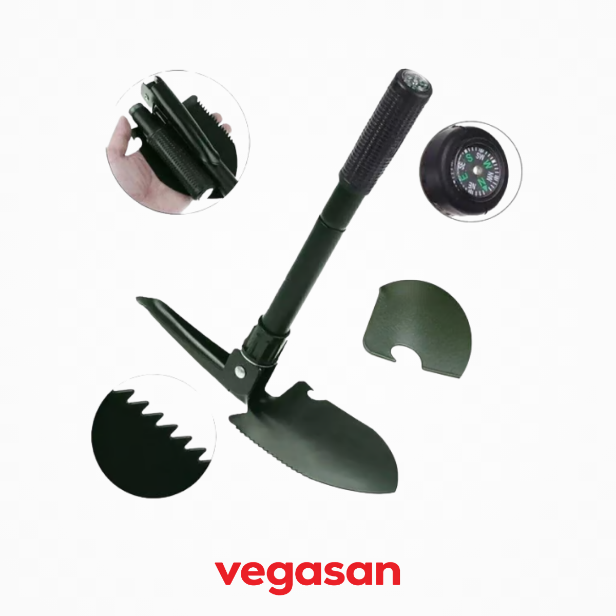 Orcamp Katlanabilir Metal Kamp Kürek Seti - Görsel 5